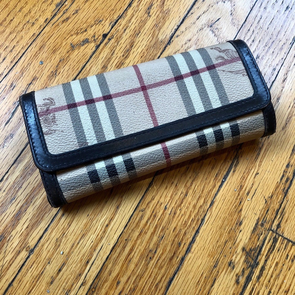 Burberry Large Fold Wallet w/ Coin Pouch